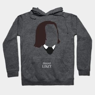 Franz Liszt - Minimalist Portrait Hoodie